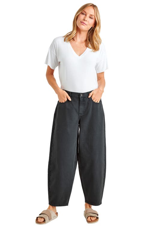 Shop Splendid Carson Barrel Leg Pants In Evergreen