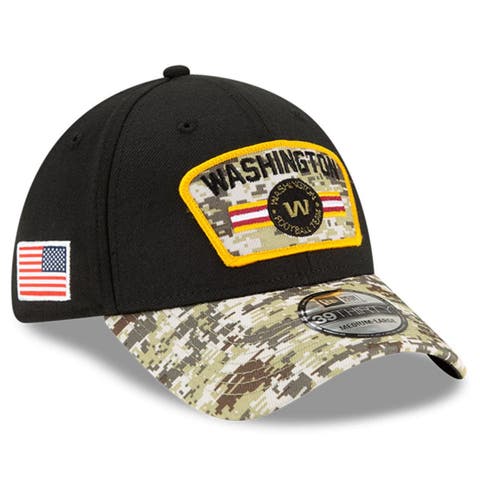 New Era Men's Black-Camouflage Indianapolis Colts 2021 Salute to Service Historic Logo 39THIRTY Flex Hat