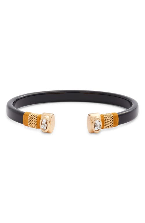 Gas Bijoux Sarina Cuff Bracelet In Gold Black