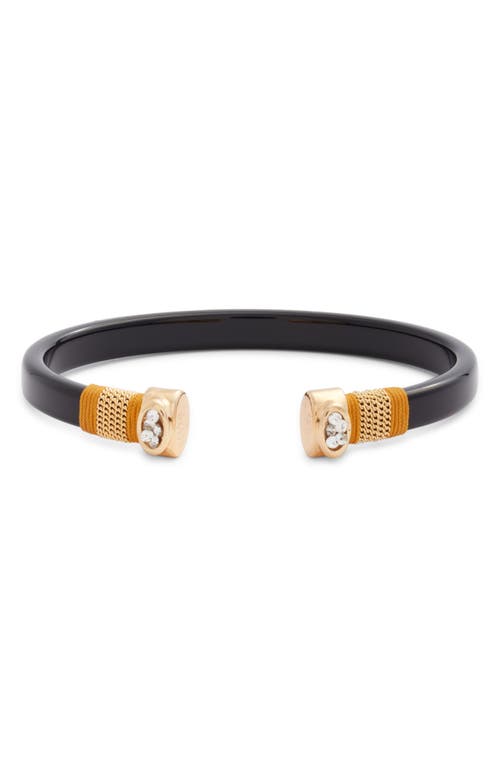 Gas Bijoux Sarina Cuff Bracelet in Gold Black 