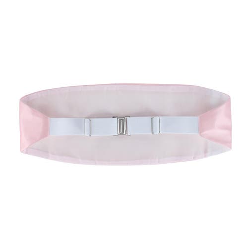 Trafalgar Sutton Solid Color Silk Cummerbund In Pink