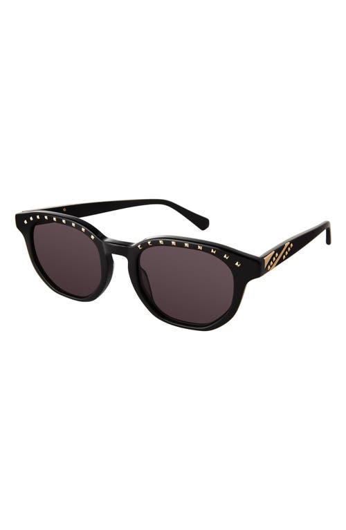 Acacia 52mm Round Sunglasses in Black