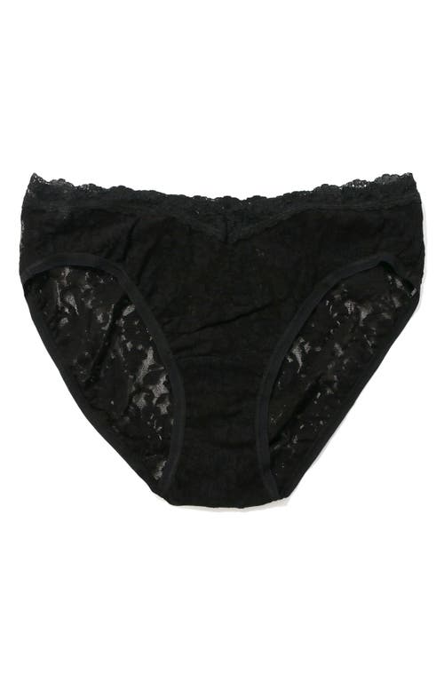 Hanky Panky Signature Lace® V-front High Cut Brief In Black