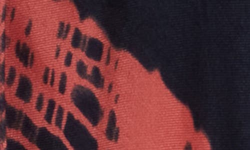 Rachel Roy Print Ruana In Red