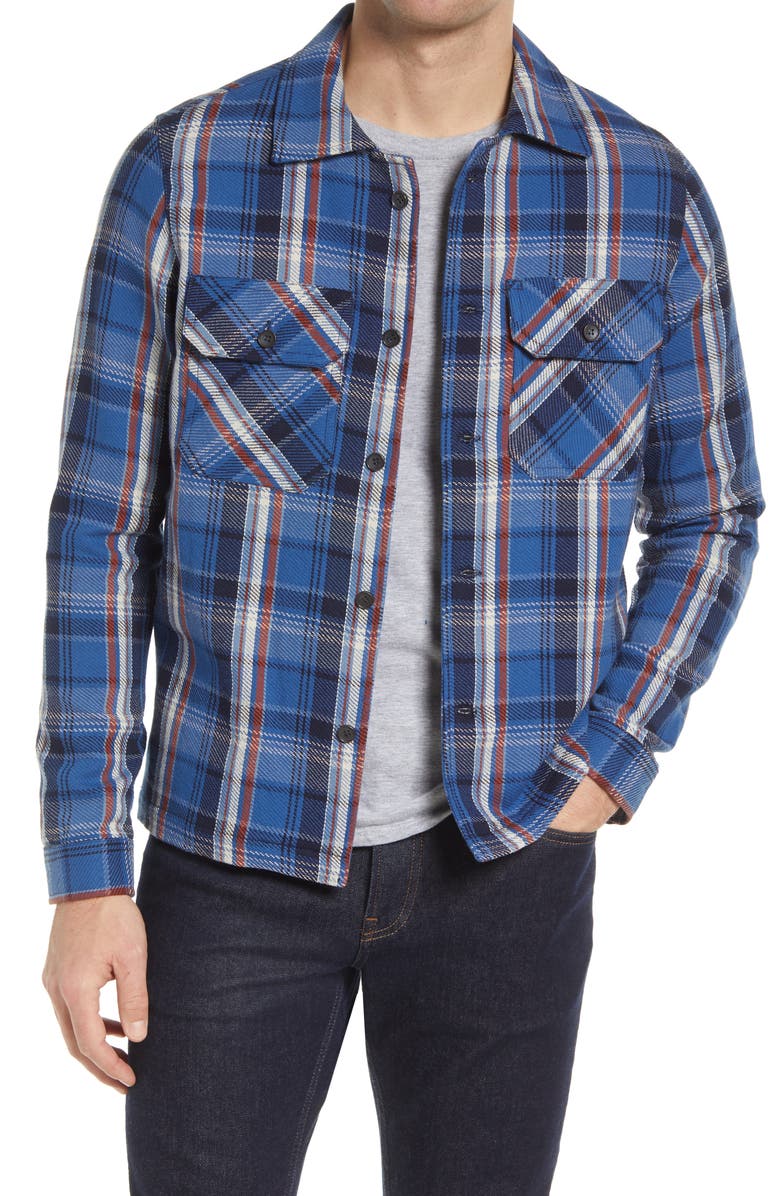 Naked & Famous Denim Plaid Flannel Button-Up Work Shirt | Nordstrom