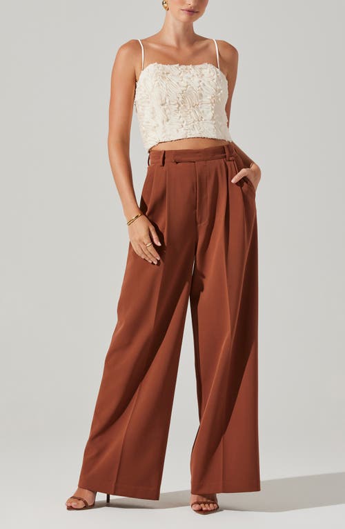 Astr The Label Kalinda Textured Crop Camisole In Cream