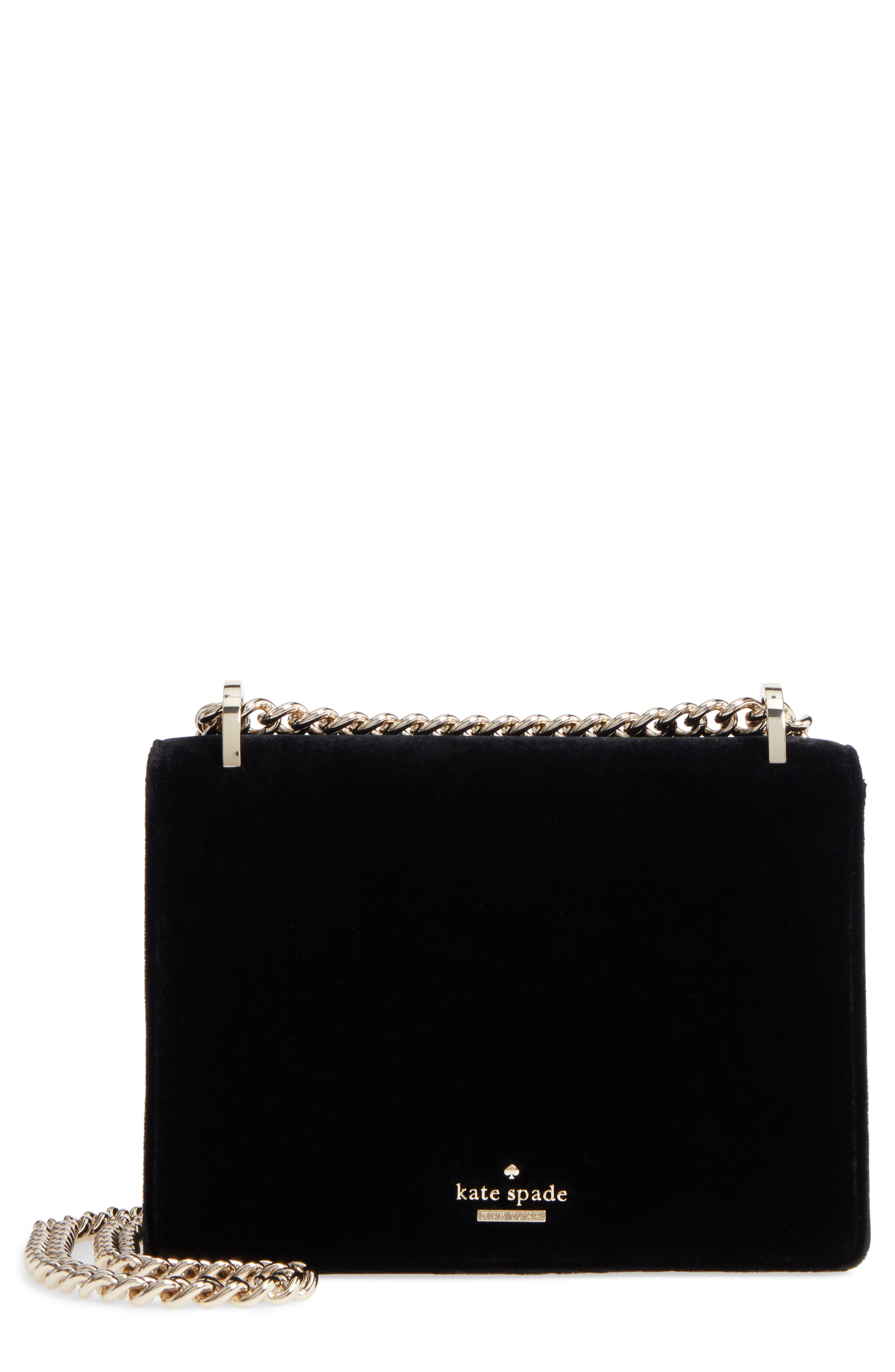 kate spade velvet clutch