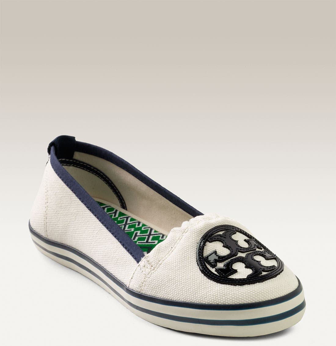 tory burch canvas flats