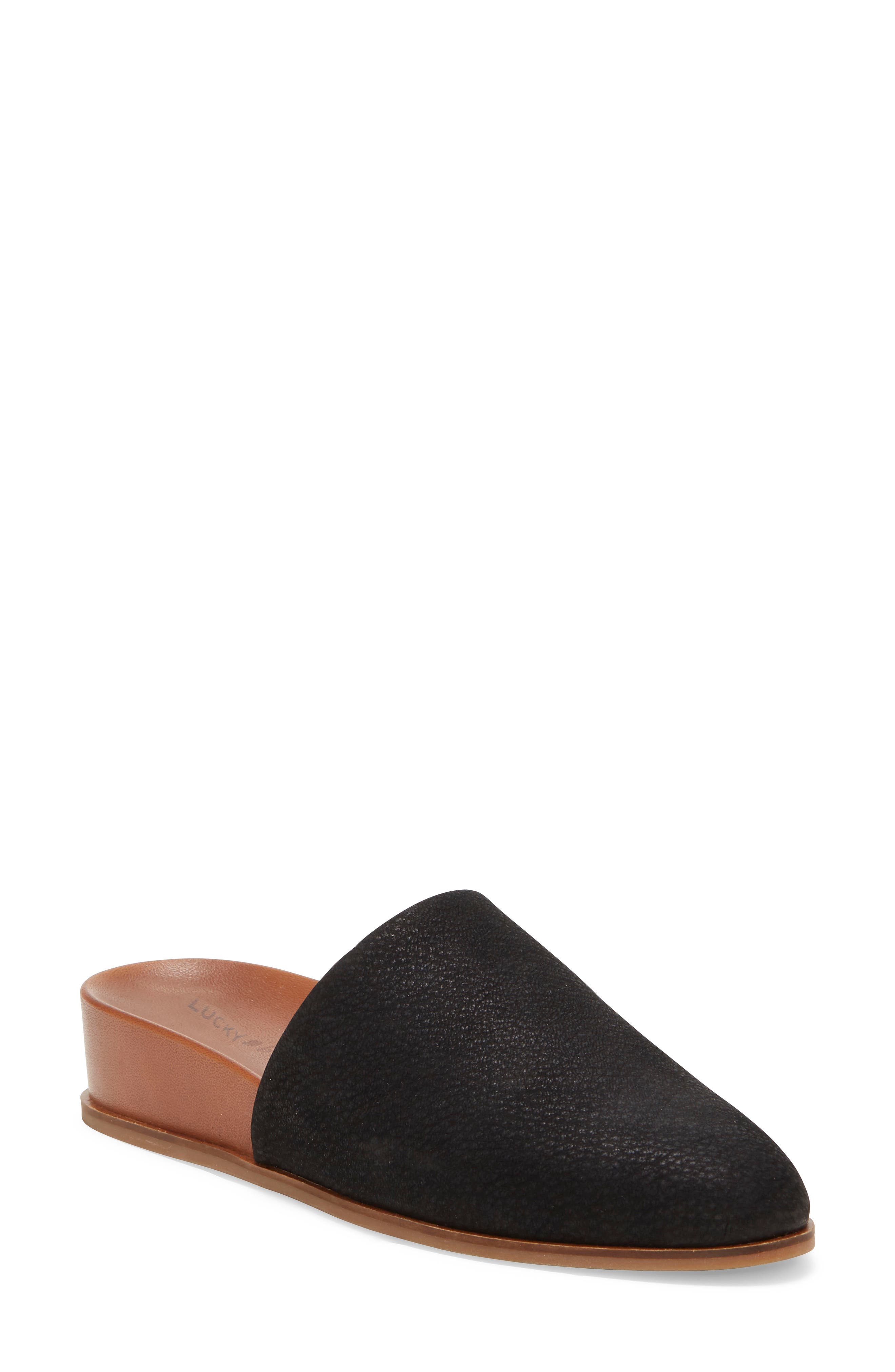 lucky brand leather mules