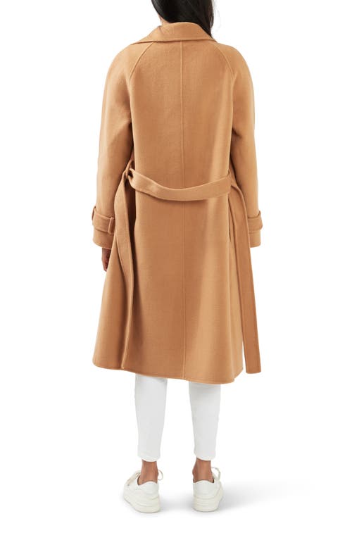 Belle & Bloom Shore To Shore Belted Wool Coat In Camel