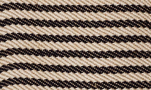 Will And Atlas Paris Stripe Jute Tote In Black/white