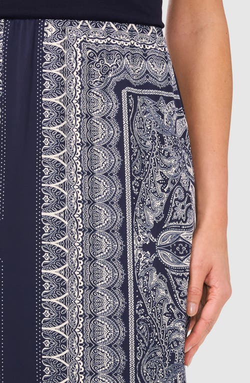 Shop Halogenr Halogen(r) Scarf Print Maxi Skirt In Classic Navy Pattern