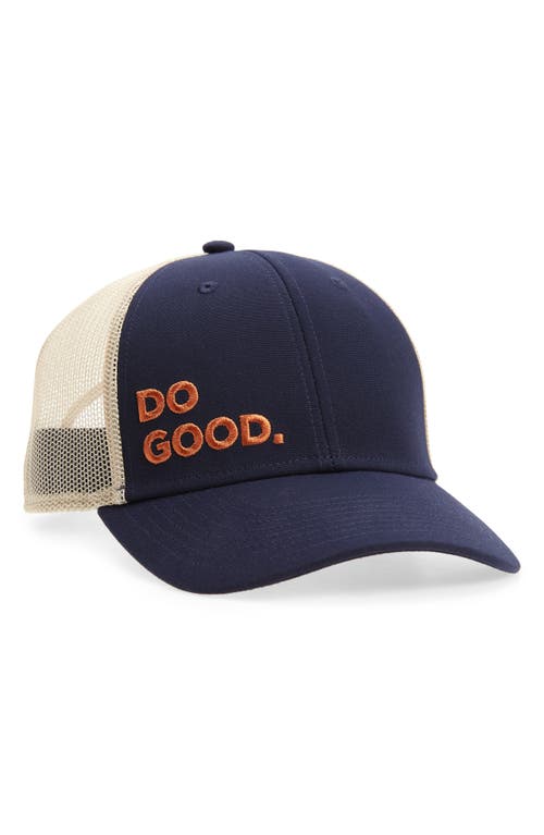 Do Good Trucker Hat in Maritime