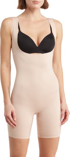 Wear Your Own Bra Bodysuit Shaper with Targeted Double Front Panel