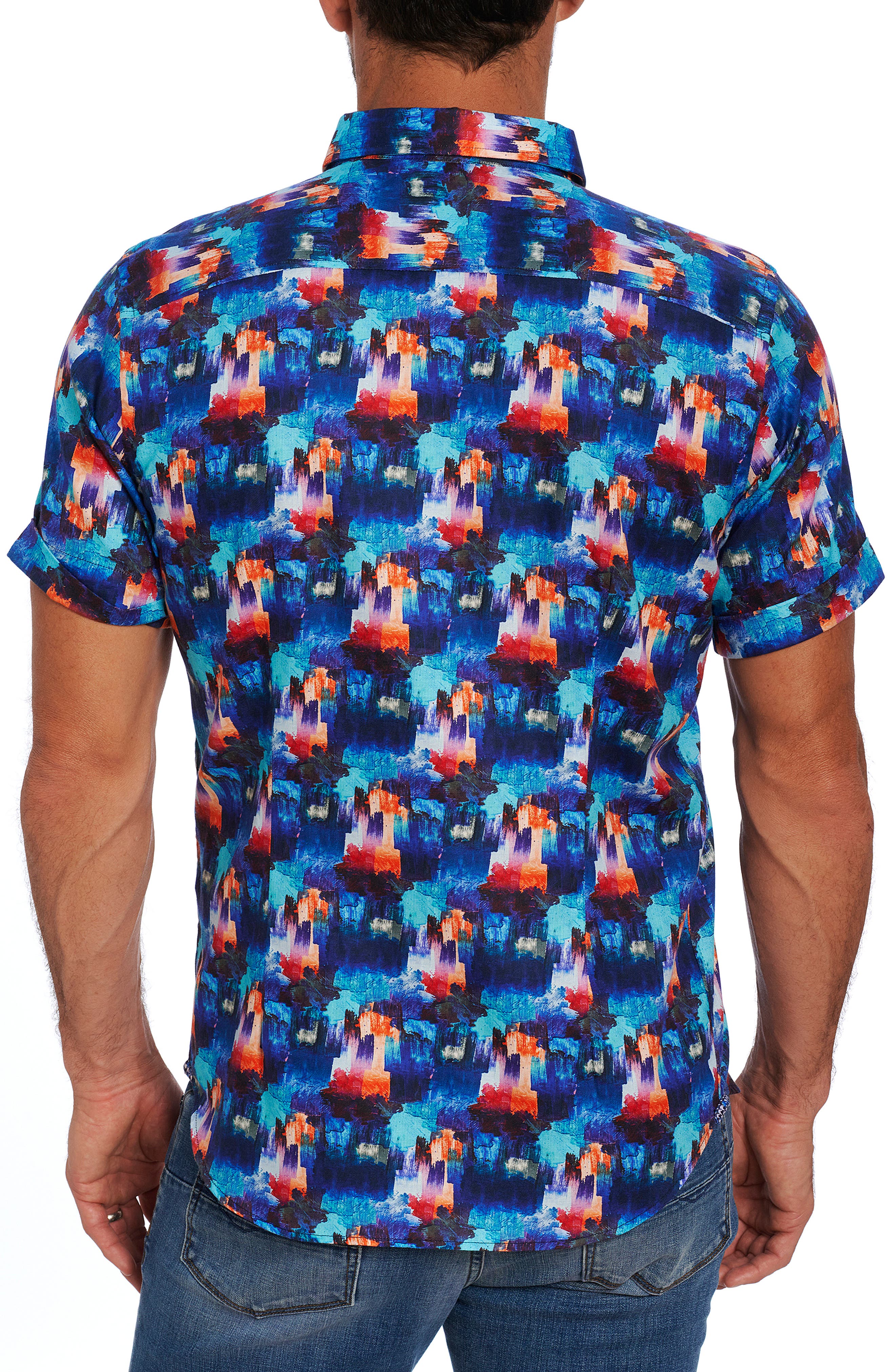 Robert Graham Fryeburg Print Short Sleeve Button Up Shirt Nordstrom