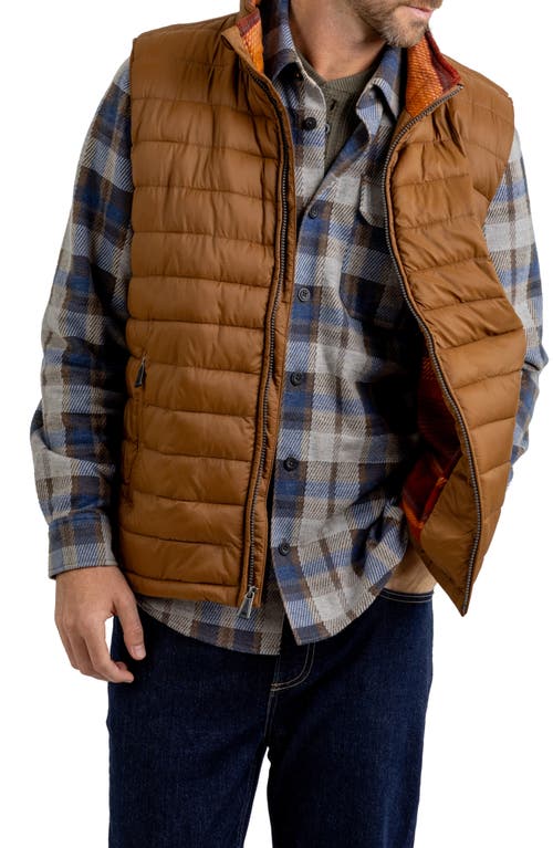 Shop Rainforest Water Resistant Quilted Vest In Toffee Dusk