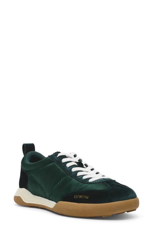 Anne Klein Women's Westside Low Profile Lace Up Retro Sneakers In Emerald