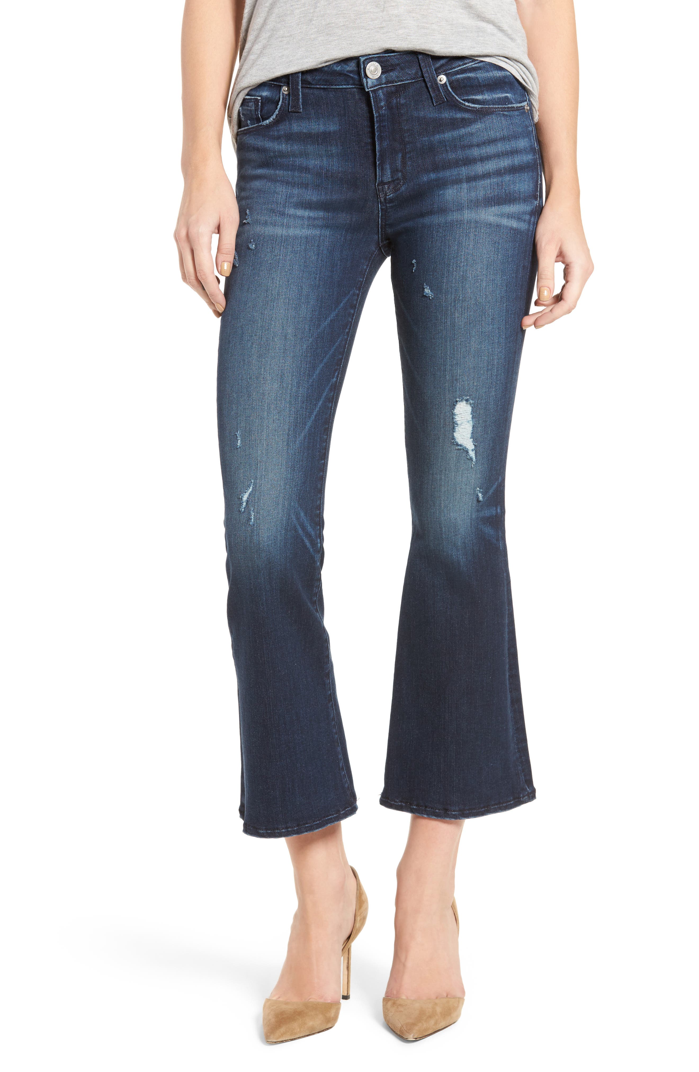 Hudson Jeans Mia Crop Flare Jeans (Electric Clover) Nordstrom