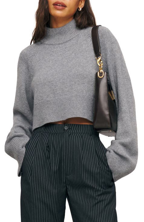 Women's Crop Top Cashmere Sweaters