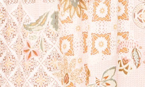 GIBSONLOOK GIBSONLOOK MIXED PRINT LONG SLEEVE DRESS