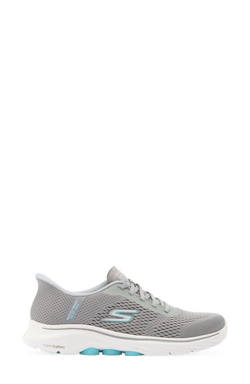 Skechers Go Walk Slip-on Sneaker In Gray/blue
