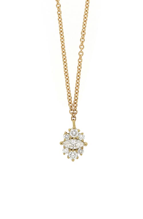 Bony Levy Getty Diamond Crown Cluster Pendant Necklace in 18K Yellow Gold