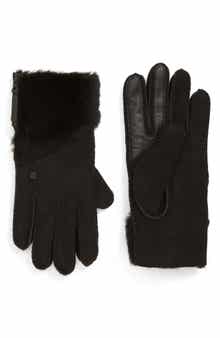 UGG® Seamed Touchscreen Compatible Genuine Shearling Lined Gloves 
