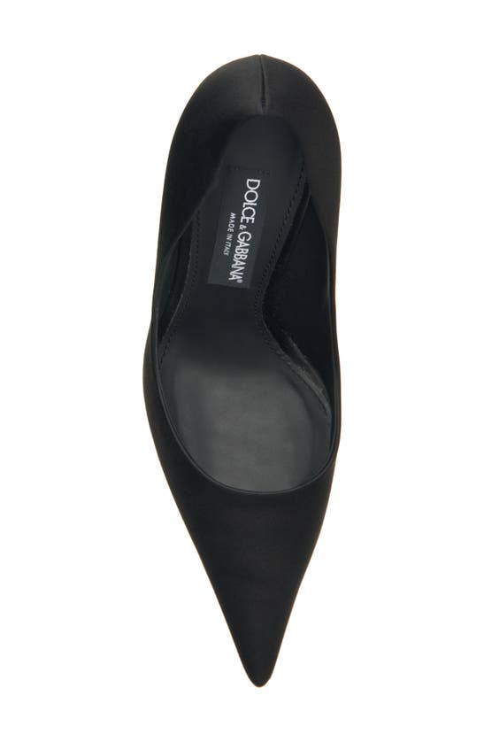 Shop Dolce & Gabbana Dolce&gabbana Lollo Pointed Toe Pump In Black