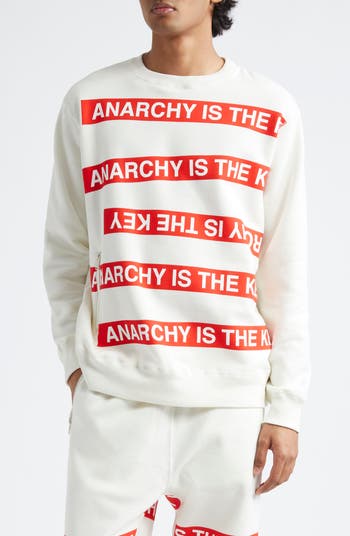 Undercover Anarchy Is the Key Cotton Fleece Sweatshirt Undercover Anarchy Is the Key Cotton Fleece Sweatshirt