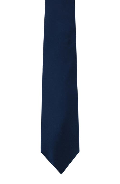 Trafalgar Sutton Silk X-long Tie In Navy