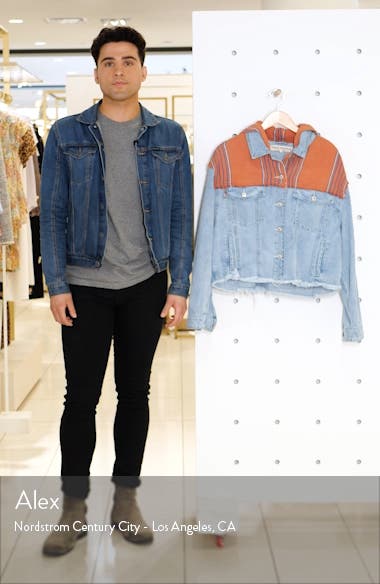 free people baja hooded denim jacket