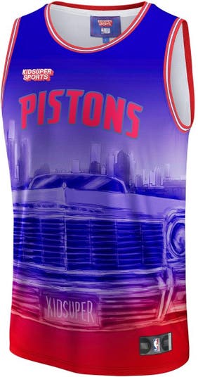 Lids Detroit Pistons NBA & KidSuper Studios by Fanatics Unisex Hometown  Jersey - Red