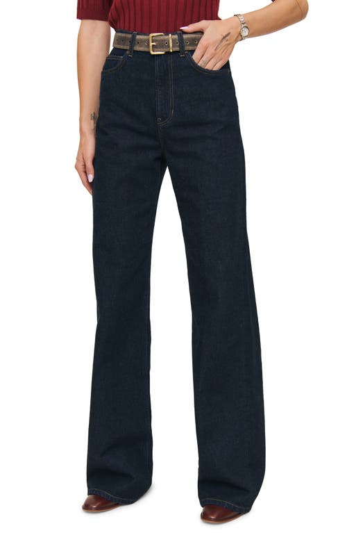Shop Reformation Cary Slouchy High Rise Wide Leg Jeans In Ondine