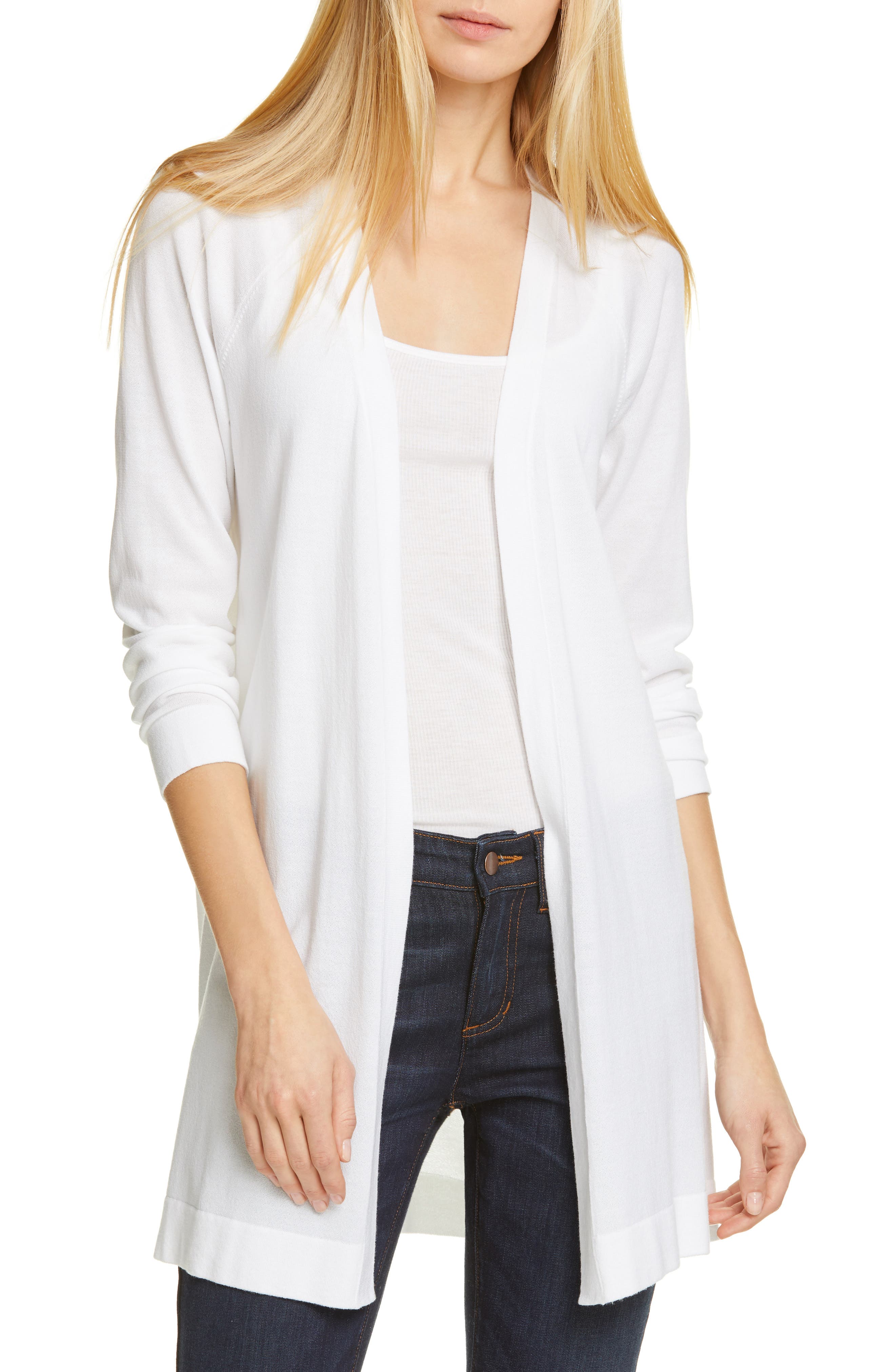 eileen fisher simple long cardigan