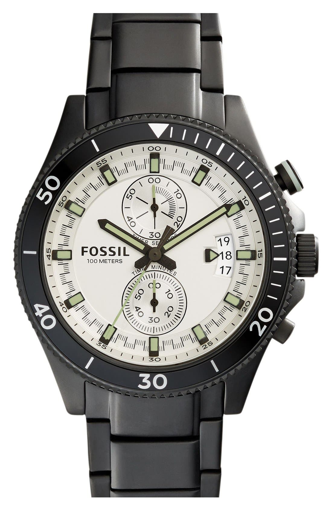 Fossil 'Wakefield' Chronograph Bracelet Watch, 45mm Nordstrom