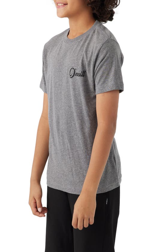 Shop O'neill Kids' Combo Graphic T-shirt In Heather Grey