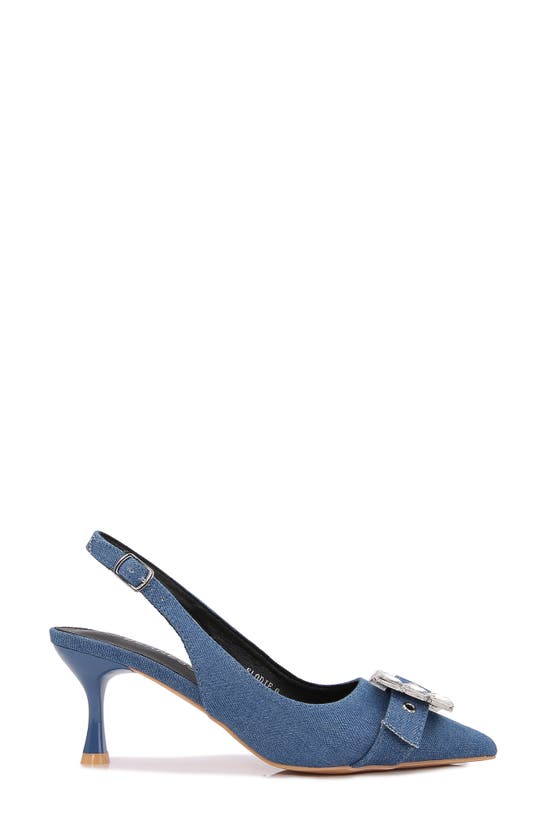 Berness Elodie Slingback Pump In Denim