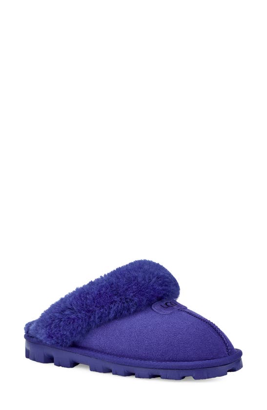 Ugg Shearling Lined Slipper In Naval Blue
