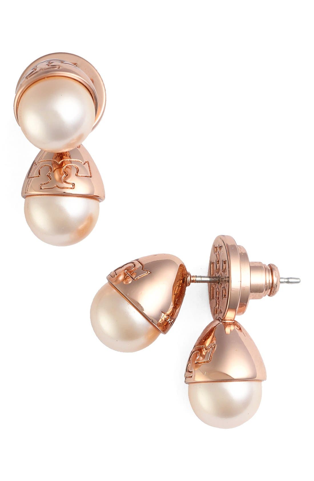 Tory Burch Faux Pearl Front/Back Earrings Nordstrom