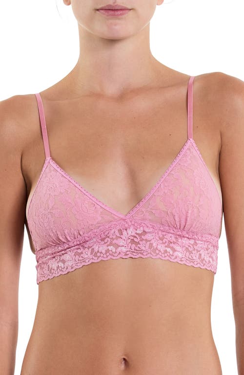 Shop Hanky Panky Signature Lace Padded Bralette In Tea Cake Pink