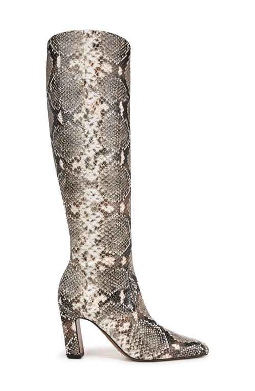 FRANCO SARTO FRANCO SARTO BOWMAN SNAKESKIN EMBOSSED KNEE HIGH BOOT 