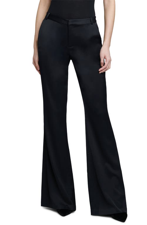 L'AGENCE Lane High Waist Flare Trousers in Black at Nordstrom, Size 8