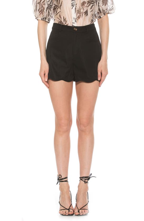 ALEXIA ADMOR ALICE SCALLOPED SHORTS