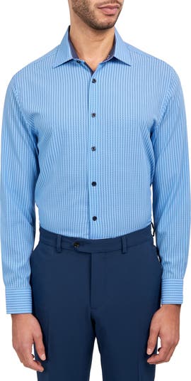 W.R.K Zig Zag Print Stretch Performance Dress Shirt | Nordstrom