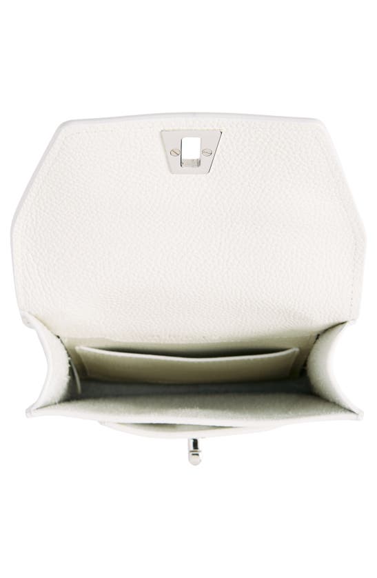 Shop Akris Mini Anouk Leather Crossbody Bag In 001 White