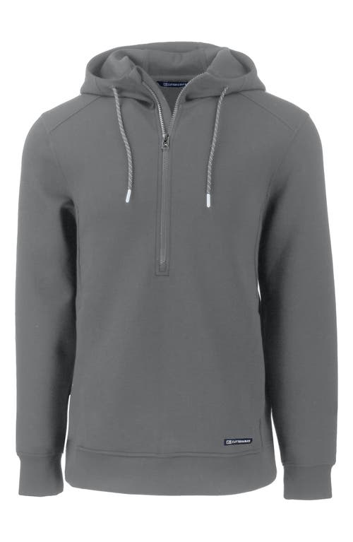 Cutter & Buck Roam Interlock Half Zip Hoodie at Nordstrom,