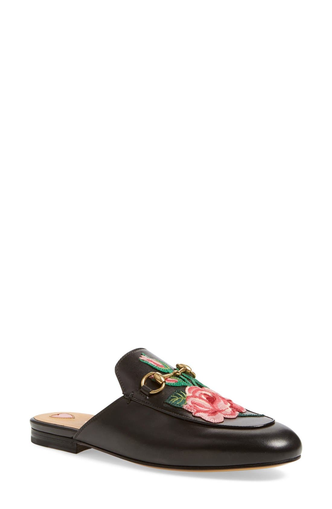 gucci princetown embroidered mules