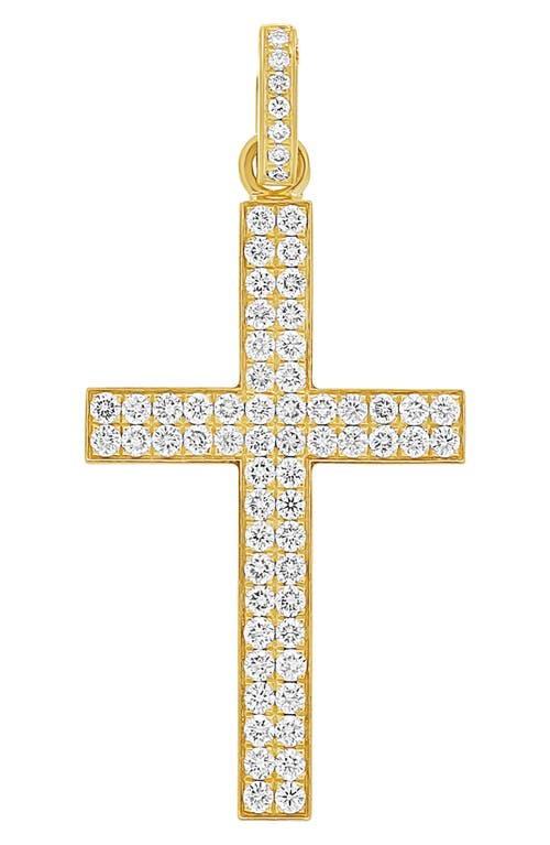 Bony Levy Men's Pave Diamond Cross Pendant in 18K Yellow Gold at Nordstrom, Size 22