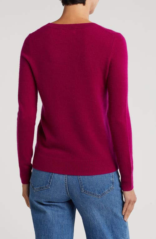 Nordstrom Crewneck Cashmere Sweater In Pink Plumier