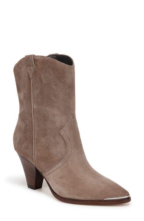 Shop Veronica Beard Cody Pointed Toe Western Boot In Taupe